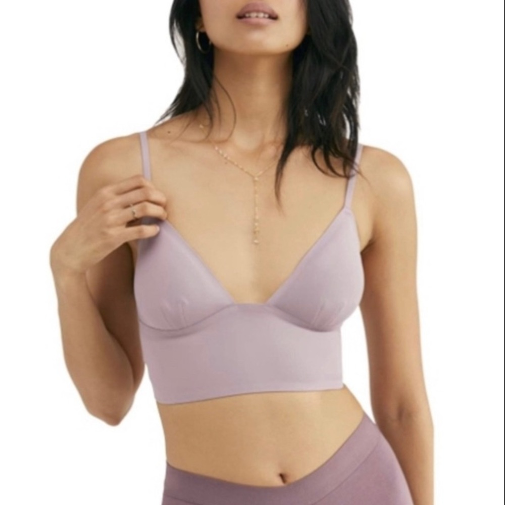 NWT Free People Sage Longline Bralette Amethyst S